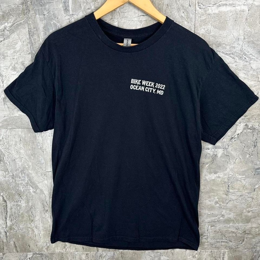 Black Ocean City Bike Week 2022 She Makes Me High tee Men's Large‎  #bikeweek